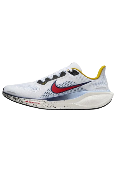 Nike Air Zoom Pegasus 41 - Branco/Azul/Amarelo/Vermelho