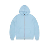 Corteiz Hybrid Jacquard Knit Alcatraz Zip Hoodie - Baby Blue