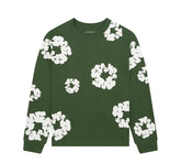 Denim Tears Long Sleeve Cotton Wreath Tee - Green
