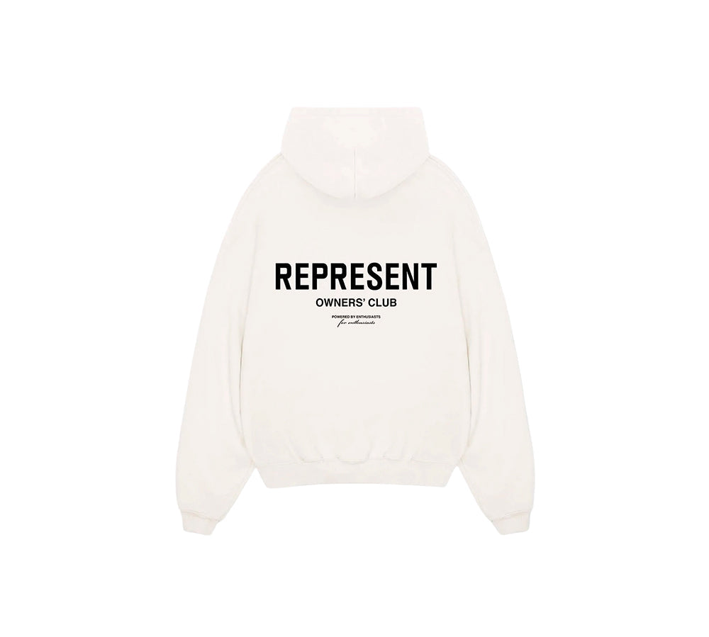 Represent Owners Club Hoodie - Flat White