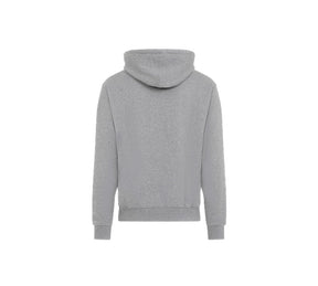 Ami Paris Small Red Ami De Coeur Hoodie - Heather Grey