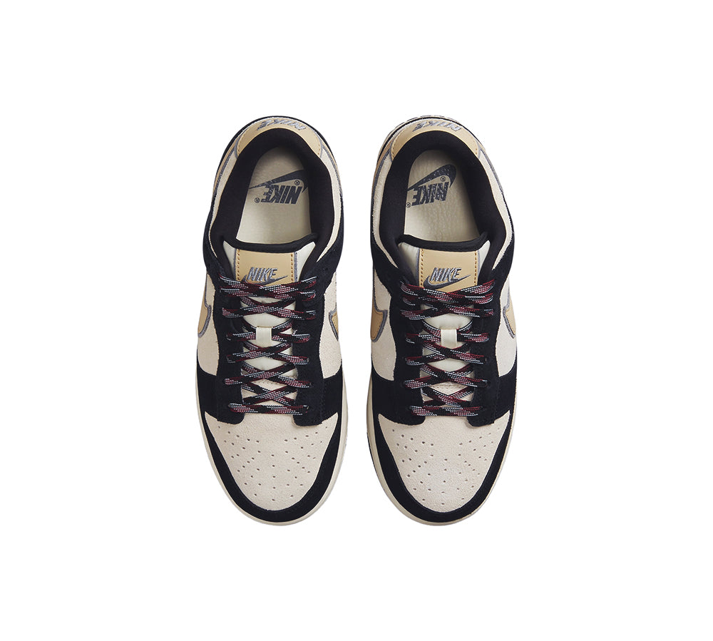 Nike Dunk Low LX - Black Suede Team Gold