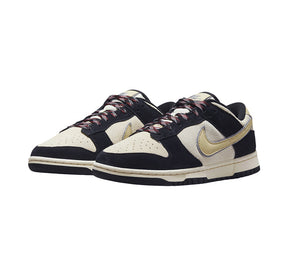 Nike Dunk Low LX - Black Suede Team Gold