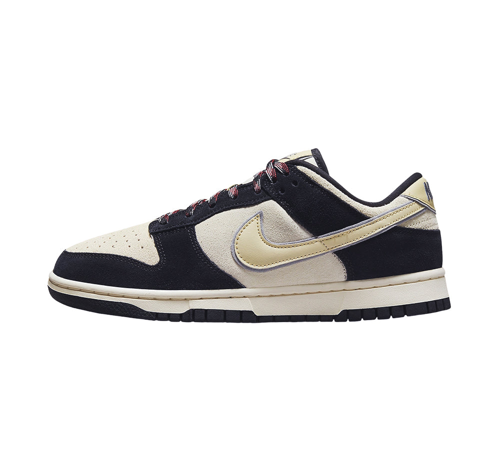 Nike Dunk Low LX - Black Suede Team Gold