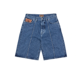 Corteiz C-Star Denim Shorts - Faded Blue