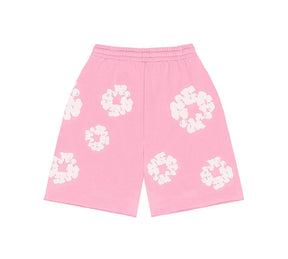 Denim Tears The Cotton Wreath Shorts - Pink