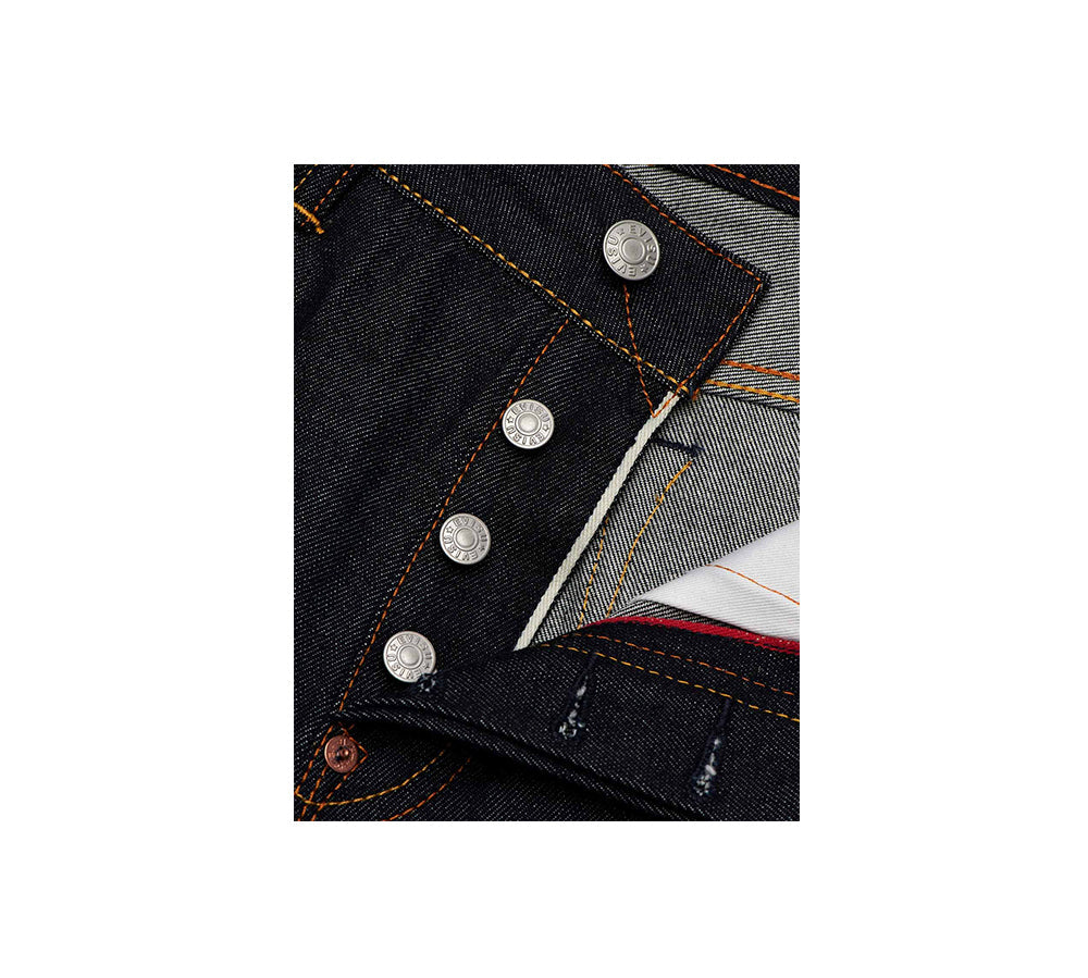 Evisu Ecru Brushstroke Daicock - Slim Straight Fit Jeans