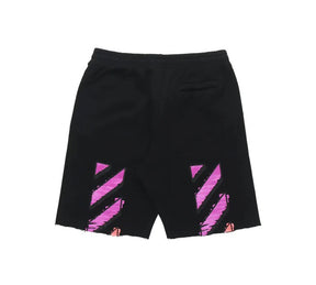 Off-White Marker Sweat Shorts - Black