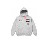 Supreme Salvation Zip Up Hooded Sweatshirt - Heather Grey